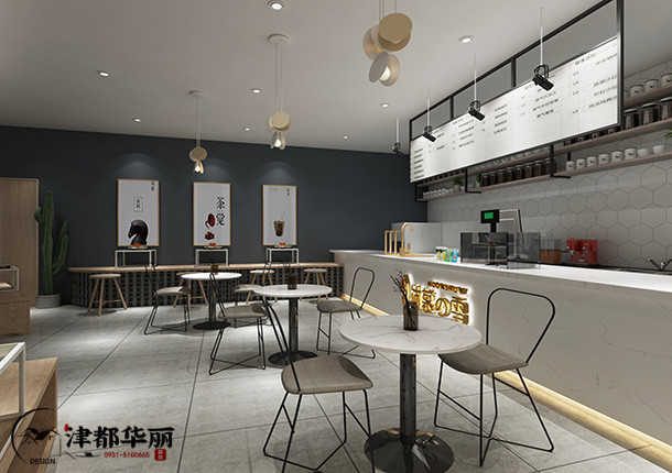 固原奶茶店装修|固原奶茶店装修设计|镹臻装修网 2.jpg