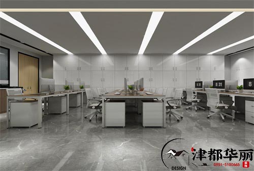 固原同力资源办公室设计方案鉴赏|固原办公室设计装修公司推荐