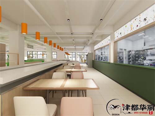 固原城投智慧市场餐厅设计方案鉴赏|固原餐厅设计装修公司推荐