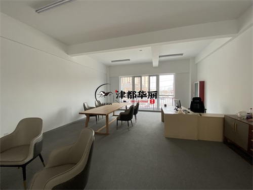 固原设计装修公司|固原霆傅售楼部中心设计装修现场量尺