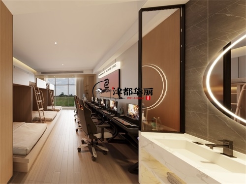 固原电竞酒店装修设计项目|津都华丽设计