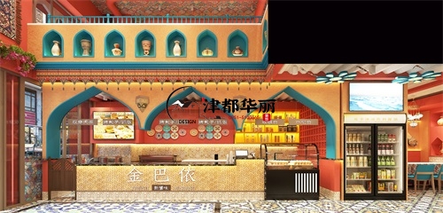 固原金巴依餐厅设计装修效果图鉴赏|固原餐厅设计装修公司
