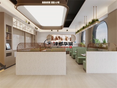 固原餐厅装修设计项目|津都华丽设计